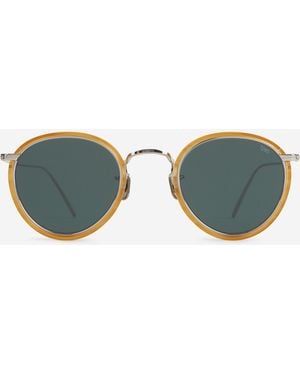 Eyevan 7285 Round Sunglasses - Green