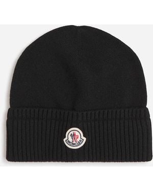 Moncler Kaschmirwollmütze - Schwarz