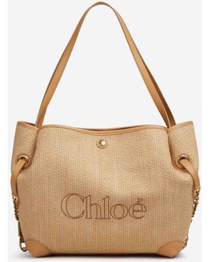 Chloé Borsa A Doppio Manico Clover - Neutro