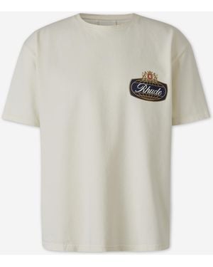 Rhude Round Neck T-Shirt - White