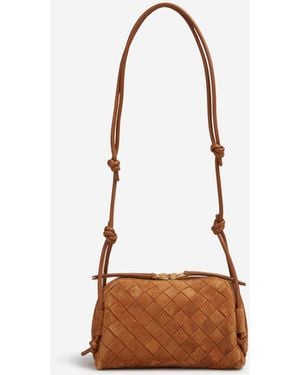 Bottega Veneta Concert Suede Handbag - White