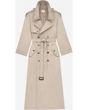 Saint Laurent Gabardina Twill Algodón - Neutro