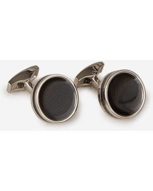 Tateossian Tablet Ice Cufflinks - Black