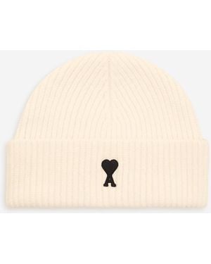 Ami Paris Gorro Logo Lana - Neutro