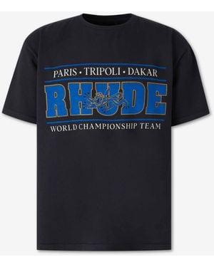 Rhude Short Sleeve T-Shirt - Blue