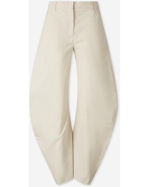Acne Studios Casual Wide Leg Trousers - White