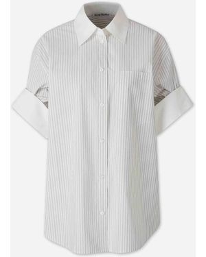 Acne Studios Striped Shirt - White