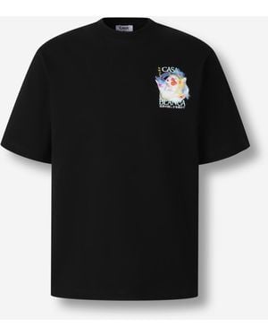 CASABLANCA T-Shirt Collo Rotondo - Nero