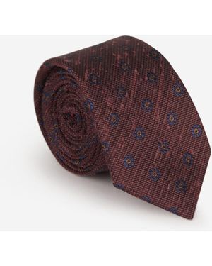Bigi por Santa Eulalia Geometric Motif Tie - Purple