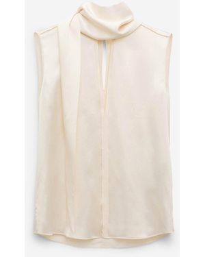 Dorothee Schumacher Blusa Seta Fiocco - Bianco