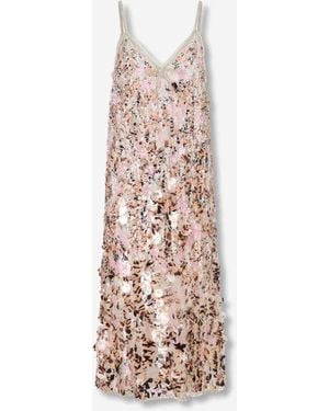 Marni Midi Sequin Dress - White