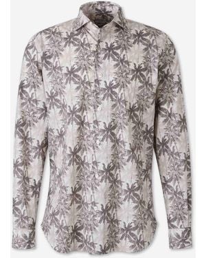 Vincenzo Di Ruggiero Printed Cotton Shirt - White
