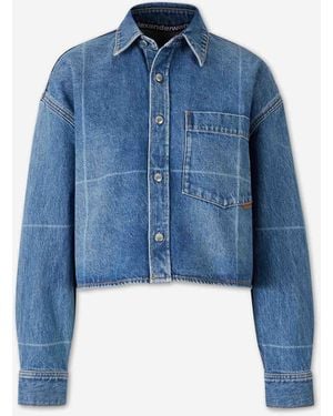 Alexander Wang Chaqueta Denim Algodón - Azul