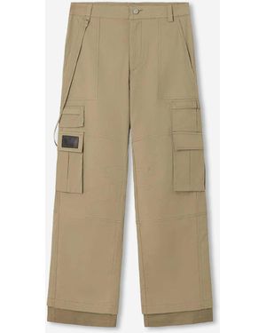 Carrera Wide Cargo Trousers - Natural