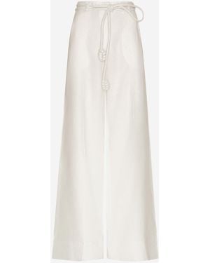 ANDRES OTALORA Pantaloni Colore Identità - Bianco