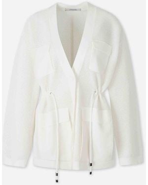 Dorothee Schumacher Pointelle Knit Cardigan - White