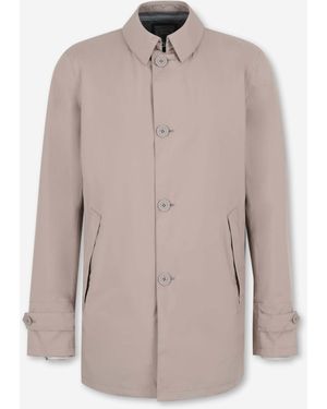 Herno Kurzer Technischer Trenchcoat - Grau
