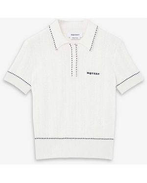 McQueen Polo De Punto - Blanco