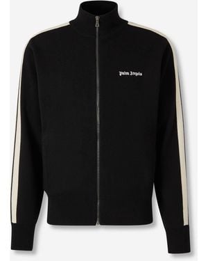 Palm Angels Chaqueta Con Logo Bordado - Black