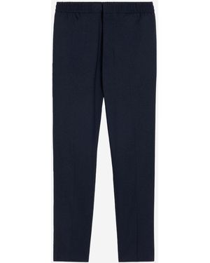 Ami Paris Pantaloni Di Lana Formali - Blu