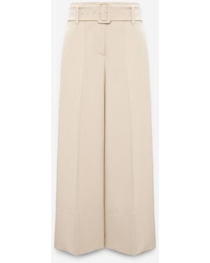Dorothee Schumacher Straight Wide Leg Trousers - Natural