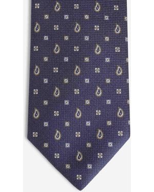 Brioni Corbata Motivo Paisley - Blu
