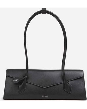 Alaïa Le Teckel Flap Medium Bag - White