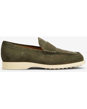 Tod's Suede Loafers - Green