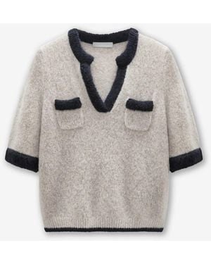 Dorothee Schumacher Polo-Pullover - Grau