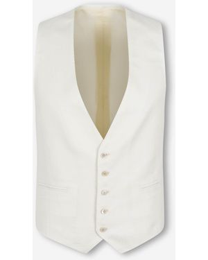 Santa Eulalia Classic Straight Vest - White