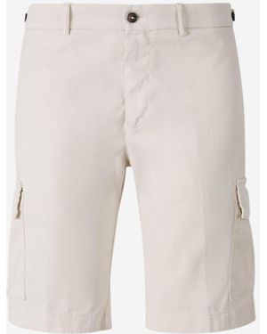 Santa Eulalia Straight Cargo Bermuda Shorts - Natural