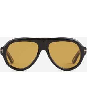 Tom Ford Aviator Style Sunglasses - Black