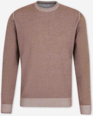 Santa Eulalia Pull En Maille Fine - Marron