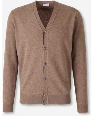 Santa Eulalia Cárdigan Punto Lana - Marrón