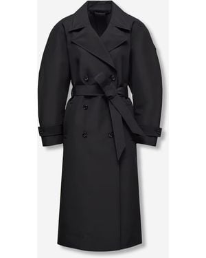 Moncler Genius Langer Zake-Trench - Schwarz