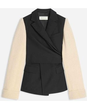 Dries Van Noten Blazer Con Maniche - Nero
