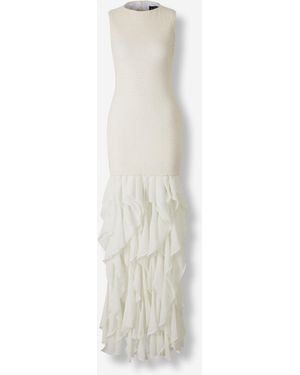PATBO Maxi Mesh Gavea Dress - White