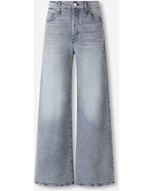 Mother Jeans The Ditcher Roller Sneak - Blue