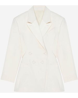 Givenchy Plissierter Wollblazer - Weiß