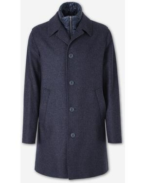 Herno Long Padded Coat - Blue