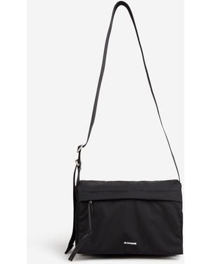 Jil Sander Schultertasche Aus Leder - Weiß