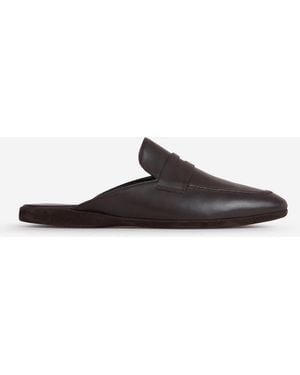 Santa Eulalia Leather Slippers - White