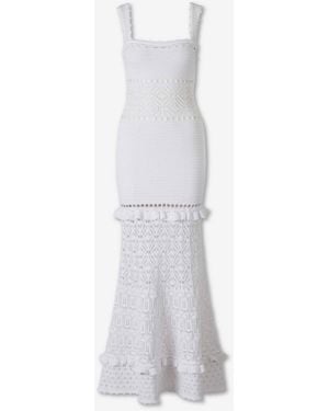retroféte Winona Knit Dress - White