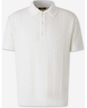 Balmain Polo Monogramma - Bianco