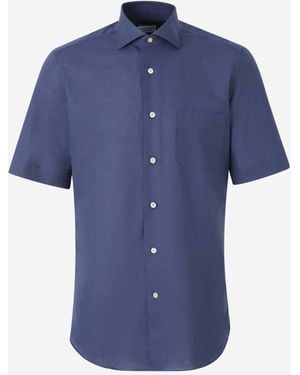 Santa Eulalia Camisa Lisa Lino - Blu