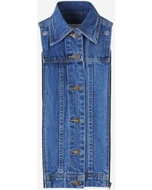 Veronica Beard Gilet Di Jeans Dickey - Blu