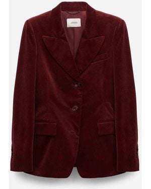 Dorothee Schumacher Blazer Ajusté Velours - Rouge