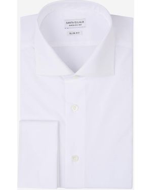 Santa Eulalia Plain Cotton Shirt - White