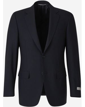Canali Americana Recta Lana - Azul
