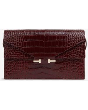 Tom Ford Bolso Medium Cocodrilo - Morado